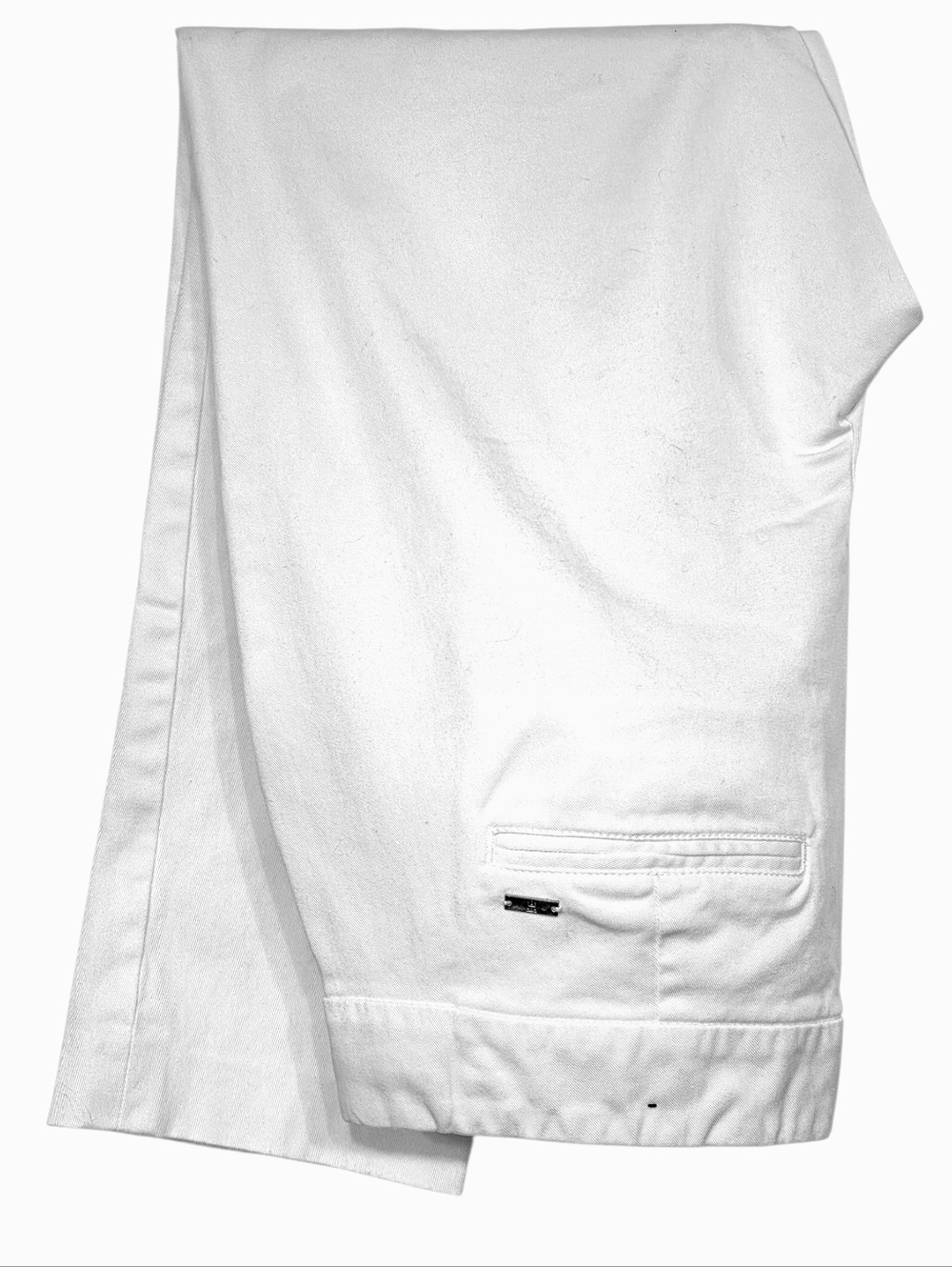 Tommy Hilfiger White Flat‑Front Ankle‑Length Straight‑Leg Trousers Women’s 6